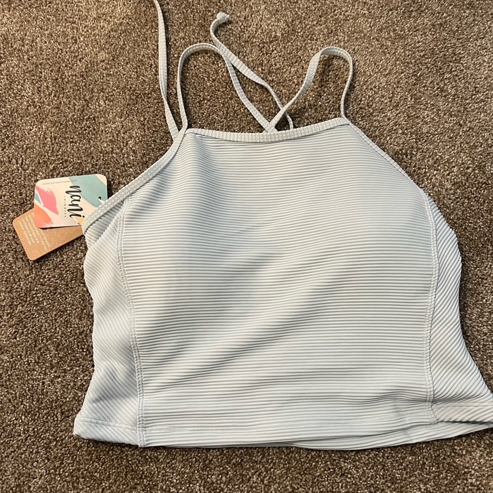 UPF Blue Women’s Swimsuit Top and Bottom